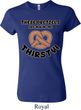 Ladies Funny Shirt Thirsty Pretzels Crewneck Tee T-Shirt