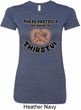 Ladies Funny Shirt Thirsty Pretzels Longer Length Tee T-Shirt