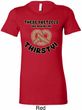 Ladies Funny Shirt Thirsty Pretzels Longer Length Tee T-Shirt
