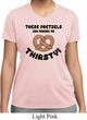Ladies Funny Shirt Thirsty Pretzels Moisture Wicking Tee T-Shirt