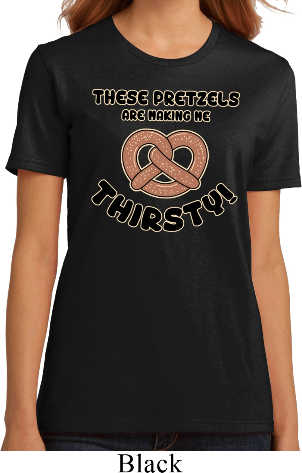 These Pretzels Are Making Me Thirsty T-Shirt - 90s Seinfeld Funny Graphic Tee For Men - View #5