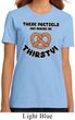 Ladies Funny Shirt Thirsty Pretzels Organic Tee T-Shirt