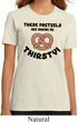 Ladies Funny Shirt Thirsty Pretzels Organic Tee T-Shirt