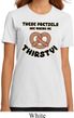 Ladies Funny Shirt Thirsty Pretzels Organic Tee T-Shirt