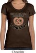Ladies Funny Shirt Thirsty Pretzels Scoop Neck Tee T-Shirt