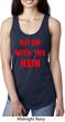 Ladies Funny Tank Top Hit em with the Hein Ideal Racerback