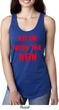 Ladies Funny Tank Top Hit em with the Hein Ideal Racerback