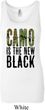 Ladies Funny Tanktop Camo is the New Black Longer Length Tank Top