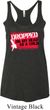 Ladies Funny Tanktop Dropped On My Head Tri Blend Racerback Tank Top
