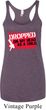 Ladies Funny Tanktop Dropped On My Head Tri Blend Racerback Tank Top