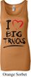 Ladies Funny Tanktop I Love Big Trucks Longer Length Tank Top