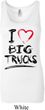 Ladies Funny Tanktop I Love Big Trucks Longer Length Tank Top