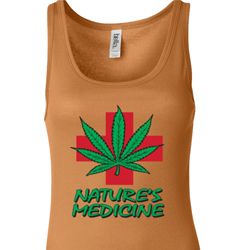 Ladies Funny Tanktop Natures Medicine Longer Length Tank Top