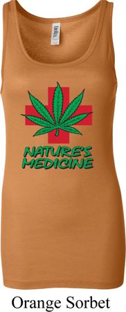 Ladies Funny Tanktop Natures Medicine Longer Length Tank Top