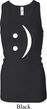 Ladies Funny Tanktop Smiley Chat Face Longer Length Racerback Tank Top