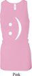Ladies Funny Tanktop Smiley Chat Face Longer Length Racerback Tank Top