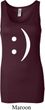 Ladies Funny Tanktop Smiley Chat Face Longer Length Tank Top