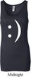 Ladies Funny Tanktop Smiley Chat Face Longer Length Tank Top