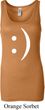 Ladies Funny Tanktop Smiley Chat Face Longer Length Tank Top
