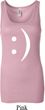 Ladies Funny Tanktop Smiley Chat Face Longer Length Tank Top