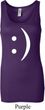 Ladies Funny Tanktop Smiley Chat Face Longer Length Tank Top