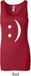 Ladies Funny Tanktop Smiley Chat Face Longer Length Tank Top