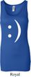 Ladies Funny Tanktop Smiley Chat Face Longer Length Tank Top