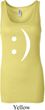 Ladies Funny Tanktop Smiley Chat Face Longer Length Tank Top