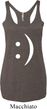 Ladies Funny Tanktop Smiley Chat Face Tri Blend Racerback Tank Top