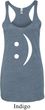 Ladies Funny Tanktop Smiley Chat Face Tri Blend Racerback Tank Top