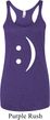 Ladies Funny Tanktop Smiley Chat Face Tri Blend Racerback Tank Top