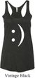 Ladies Funny Tanktop Smiley Chat Face Tri Blend Racerback Tank Top