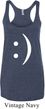 Ladies Funny Tanktop Smiley Chat Face Tri Blend Racerback Tank Top