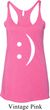 Ladies Funny Tanktop Smiley Chat Face Tri Blend Racerback Tank Top