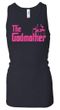 Ladies Funny Tanktop The Godmother Longer Length Racerback Tank Top