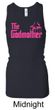 Ladies Funny Tanktop The Godmother Longer Length Racerback Tank Top