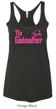 Ladies Funny Tanktop The Godmother Tri Blend Racerback Tank Top