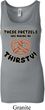 Ladies Funny Tanktop Thirsty Pretzels Longer Length Tank Top