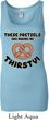Ladies Funny Tanktop Thirsty Pretzels Longer Length Tank Top