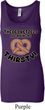 Ladies Funny Tanktop Thirsty Pretzels Longer Length Tank Top