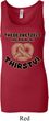 Ladies Funny Tanktop Thirsty Pretzels Longer Length Tank Top