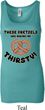 Ladies Funny Tanktop Thirsty Pretzels Longer Length Tank Top