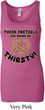 Ladies Funny Tanktop Thirsty Pretzels Longer Length Tank Top