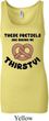 Ladies Funny Tanktop Thirsty Pretzels Longer Length Tank Top