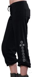 Ladies Genie Style Yoga Pants - 7 Chakras Leg Print