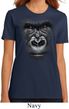 Ladies Gorilla Shirt Big Gorilla Face Organic T-Shirt