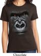Ladies Gorilla Shirt Big Gorilla Face Tee T-Shirt