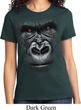 Ladies Gorilla Shirt Big Gorilla Face Tee T-Shirt