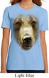 Ladies Grizzly Bear Shirt Big Grizzly Bear Face Organic T-Shirt