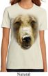 Ladies Grizzly Bear Shirt Big Grizzly Bear Face Organic T-Shirt